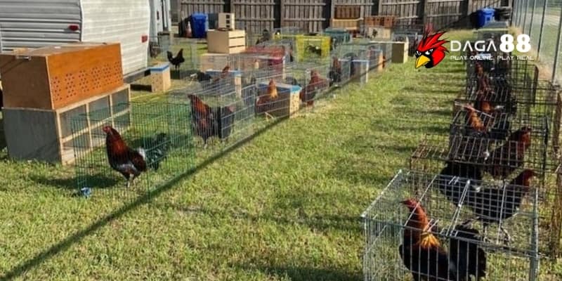 Môi Trường Nuôi Gà Đá – Yếu Tố Vàng Tạo Nên Chiến Kê Đỉnh Tại DAGA88 4 Duy trì môi trường sạch sẽ, khô ráo để gà đá phát triển tốt nhất